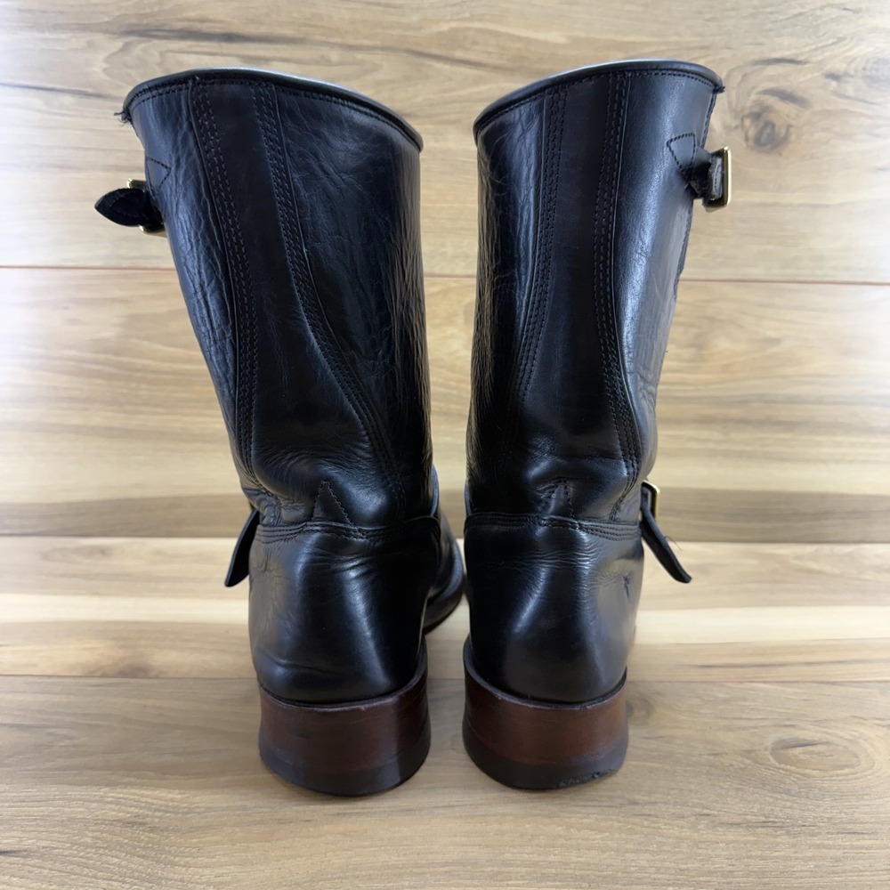 FRYE Artisanal Engineer Boots Mens 9.5 Horween Biker Moto Limited Ed USA Made - Picture 4 of 14
